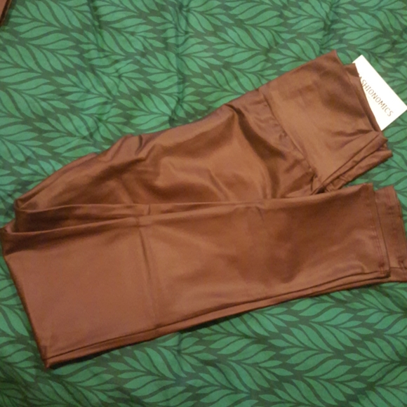 ☄HOT☄Faux Leather Legg Burgundy -Medfb - Picture 3 of 6